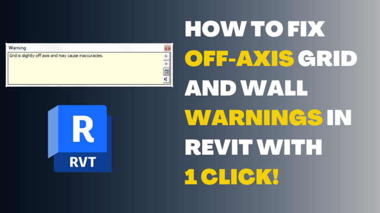 How to Fix the "Line is Slightly Off Axis and May Cause Inaccuracies" Warning in Revit